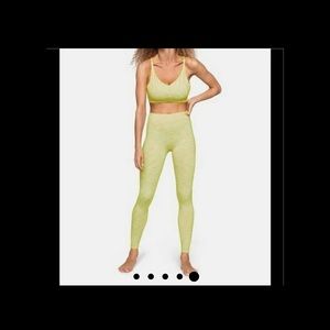 outdoor voices green/yellow legging. A little big on me!